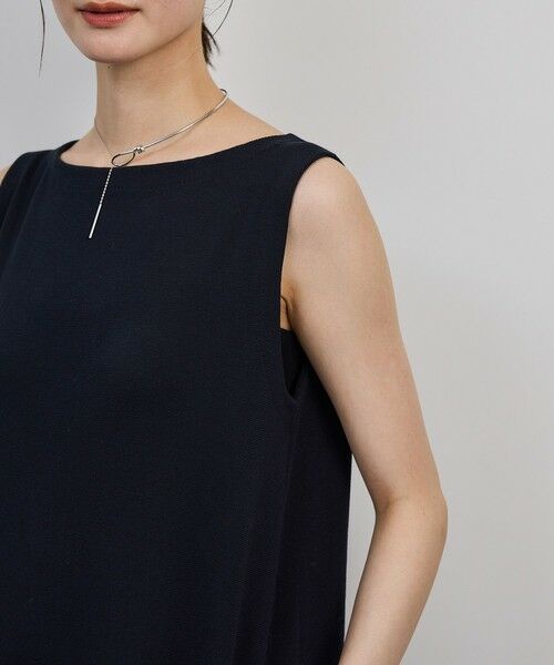 ROPE' / ロペ ロング・マキシ丈ワンピース | シルクコットン総針Aラインワンピース/イージーケア | 詳細9