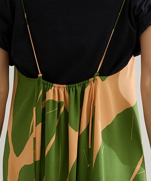 ROPE' / ロペ ロング・マキシ丈ワンピース | 【洗える】エクスペンド リーフキャミワンピース【DEVEAUX（デヴォー）】 | 詳細11