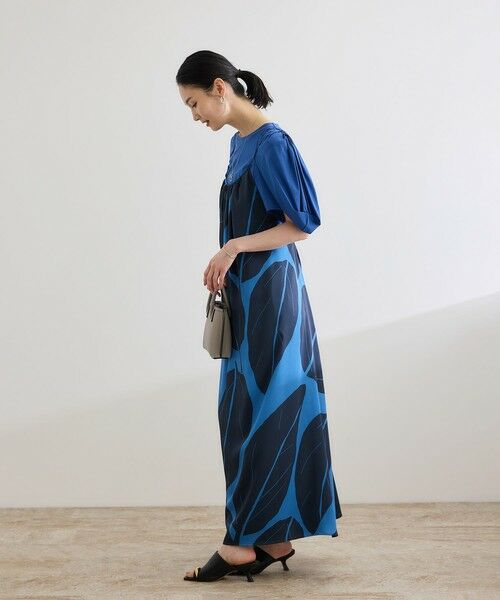 ROPE' / ロペ ロング・マキシ丈ワンピース | 【洗える】エクスペンド リーフキャミワンピース【DEVEAUX（デヴォー）】 | 詳細2