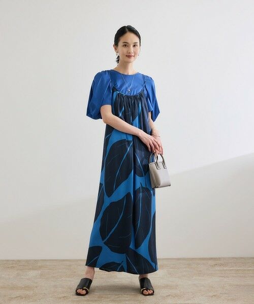 ROPE' / ロペ ロング・マキシ丈ワンピース | 【洗える】エクスペンド リーフキャミワンピース【DEVEAUX（デヴォー）】 | 詳細4