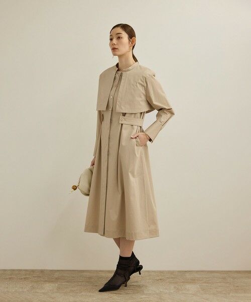 ROPE' / ロペ ミニ丈・ひざ丈ワンピース | 3WAYシャツワンピース/洗える | 詳細1