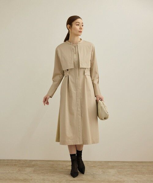 ROPE' / ロペ ミニ丈・ひざ丈ワンピース | 3WAYシャツワンピース/洗える | 詳細2