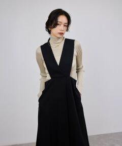 ROPE' / ロペ ロング・マキシ丈ワンピース | トリアセテート ジャンパースカート/イージーケア