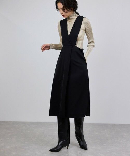 ROPE' / ロペ ロング・マキシ丈ワンピース | トリアセテート ジャンパースカート/イージーケア | 詳細1