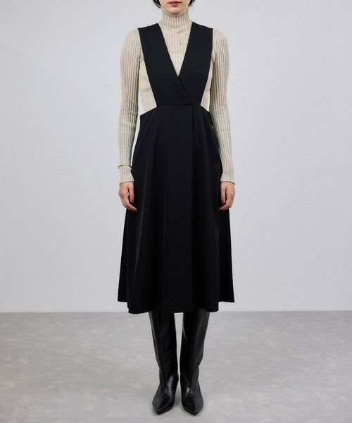 ROPE' / ロペ ロング・マキシ丈ワンピース | トリアセテート ジャンパースカート/イージーケア | 詳細10