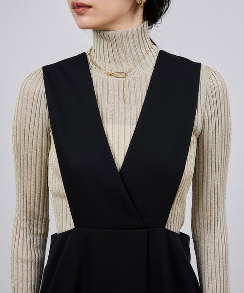 ROPE' / ロペ ロング・マキシ丈ワンピース | トリアセテート ジャンパースカート/イージーケア | 詳細14