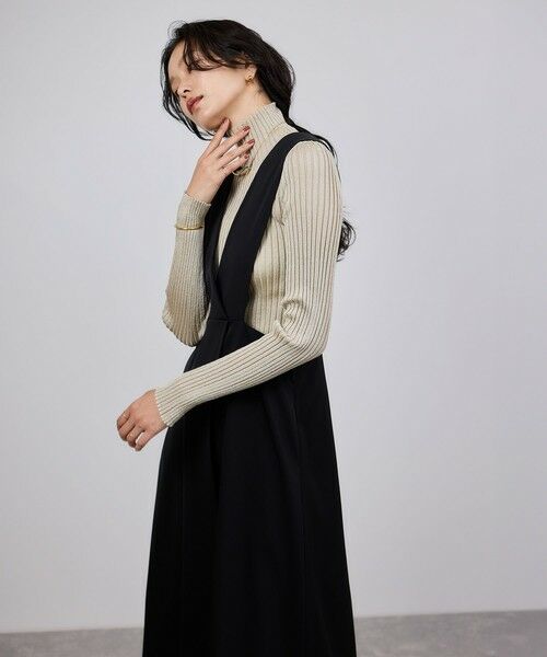 ROPE' / ロペ ロング・マキシ丈ワンピース | トリアセテート ジャンパースカート/イージーケア | 詳細2