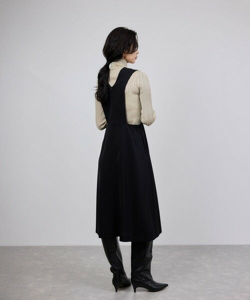ROPE' / ロペ ロング・マキシ丈ワンピース | トリアセテート ジャンパースカート/イージーケア | 詳細6