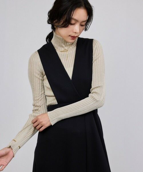 ROPE' / ロペ ロング・マキシ丈ワンピース | トリアセテート ジャンパースカート/イージーケア | 詳細8