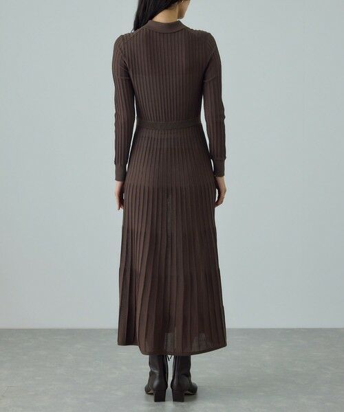 ROPE' / ロペ ドレス | パールボタンポロニットワンピース/イージーケア | 詳細14