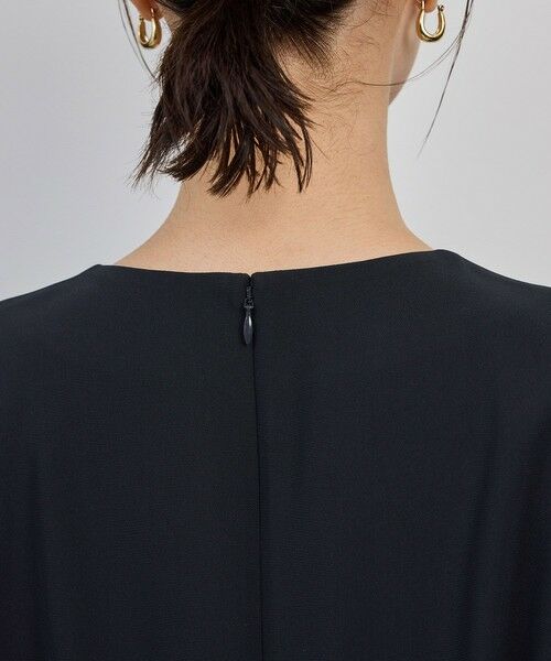 ROPE' / ロペ ミニ丈・ひざ丈ワンピース | トリアセダブルクロス ウエストコンシャスワンピース/イージーケア・セットアップ対応・25AW | 詳細12