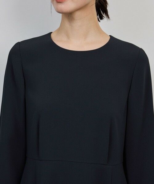 ROPE' / ロペ ミニ丈・ひざ丈ワンピース | トリアセダブルクロス ウエストコンシャスワンピース/イージーケア・セットアップ対応・25AW | 詳細13