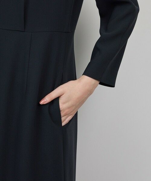 ROPE' / ロペ ミニ丈・ひざ丈ワンピース | トリアセダブルクロス ウエストコンシャスワンピース/イージーケア・セットアップ対応・25AW | 詳細14