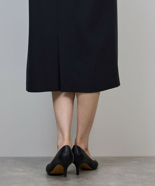 ROPE' / ロペ ミニ丈・ひざ丈ワンピース | トリアセダブルクロス ウエストコンシャスワンピース/イージーケア・セットアップ対応・25AW | 詳細15