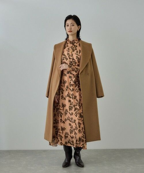 ROPE' / ロペ ロング・マキシ丈ワンピース | フラワープリントタックワンピース/イージーケア | 詳細13