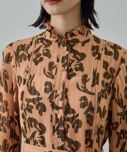 ROPE' / ロペ ロング・マキシ丈ワンピース | フラワープリントタックワンピース/イージーケア | 詳細20