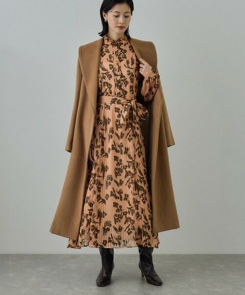 ROPE' / ロペ ロング・マキシ丈ワンピース | フラワープリントタックワンピース/イージーケア | 詳細26