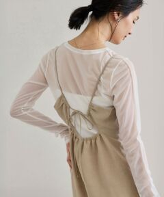 ROPE' / ロペ ロング・マキシ丈ワンピース | 【WEB・一部店舗限定】リネンライクキャミソールワンピース/洗える