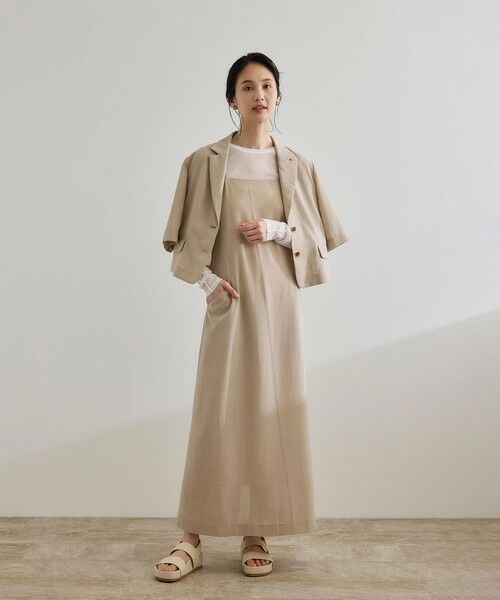ROPE' / ロペ ロング・マキシ丈ワンピース | 【WEB・一部店舗限定】リネンライクキャミソールワンピース/洗える | 詳細11