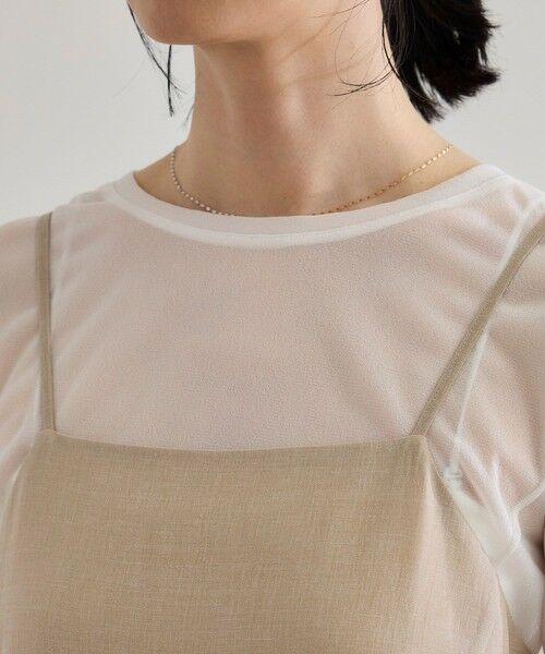 ROPE' / ロペ ロング・マキシ丈ワンピース | 【WEB・一部店舗限定】リネンライクキャミソールワンピース/洗える | 詳細16