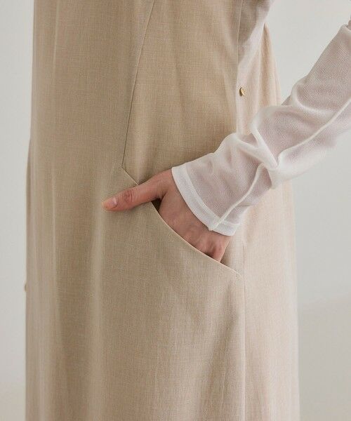 ROPE' / ロペ ロング・マキシ丈ワンピース | 【WEB・一部店舗限定】リネンライクキャミソールワンピース/洗える | 詳細18