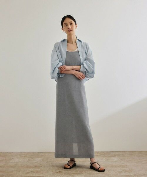ROPE' / ロペ ロング・マキシ丈ワンピース | 【WEB・一部店舗限定】リネンライクキャミソールワンピース/洗える | 詳細2