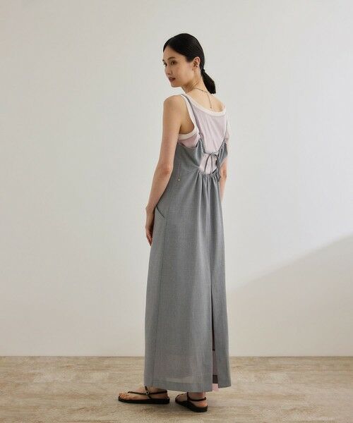ROPE' / ロペ ロング・マキシ丈ワンピース | 【WEB・一部店舗限定】リネンライクキャミソールワンピース/洗える | 詳細3
