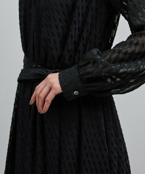 ROPE' / ロペ ロング・マキシ丈ワンピース | 【洗える】ロングスリーブワンピース（ジャガード/リーフプリント）【WEB・一部店舗限定】 | 詳細15