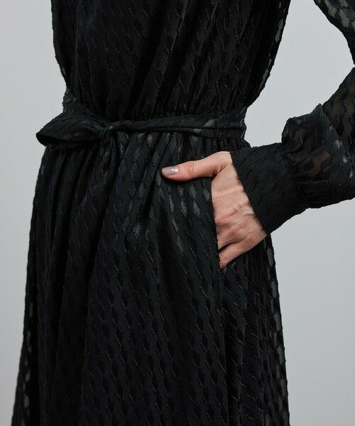 ROPE' / ロペ ロング・マキシ丈ワンピース | 【洗える】ロングスリーブワンピース（ジャガード/リーフプリント）【WEB・一部店舗限定】 | 詳細16