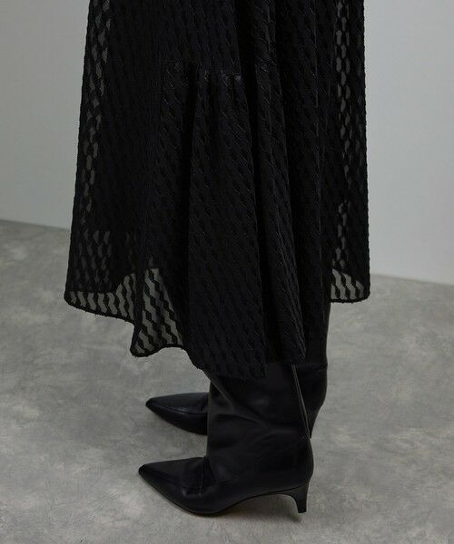 ROPE' / ロペ ロング・マキシ丈ワンピース | 【洗える】ロングスリーブワンピース（ジャガード/リーフプリント）【WEB・一部店舗限定】 | 詳細18