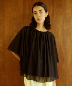 ROPE' / ロペ シャツ・ブラウス | 【洗える】ブライトネスヤーンギャザーブラウス/セットアップ対応