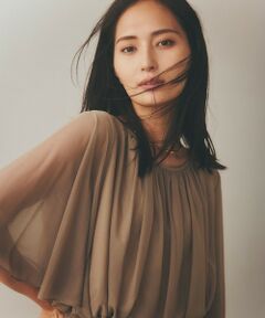 ROPE' / ロペ シャツ・ブラウス | 【洗える】ブライトネスヤーンギャザーブラウス/セットアップ対応