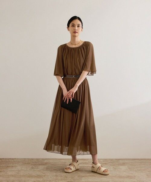 ROPE' / ロペ シャツ・ブラウス | 【洗える】ブライトネスヤーンギャザーブラウス/セットアップ対応 | 詳細9