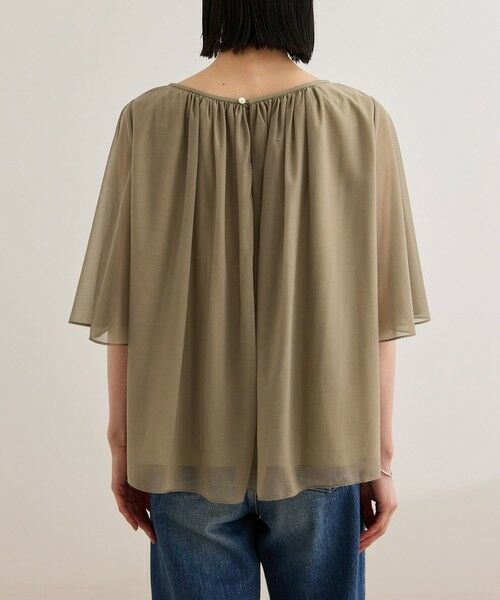 ROPE' / ロペ シャツ・ブラウス | 【洗える】ブライトネスヤーンギャザーブラウス/セットアップ対応 | 詳細14