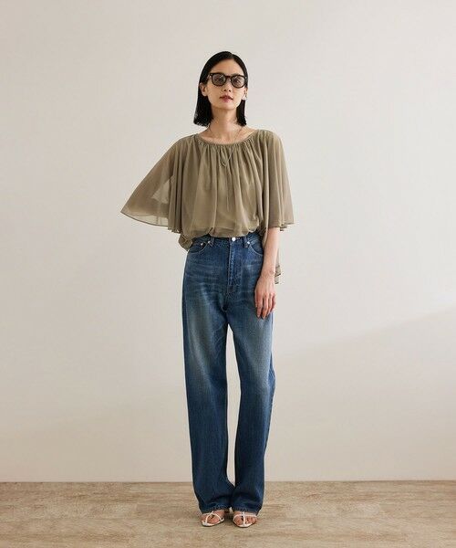 ROPE' / ロペ シャツ・ブラウス | 【洗える】ブライトネスヤーンギャザーブラウス/セットアップ対応 | 詳細23