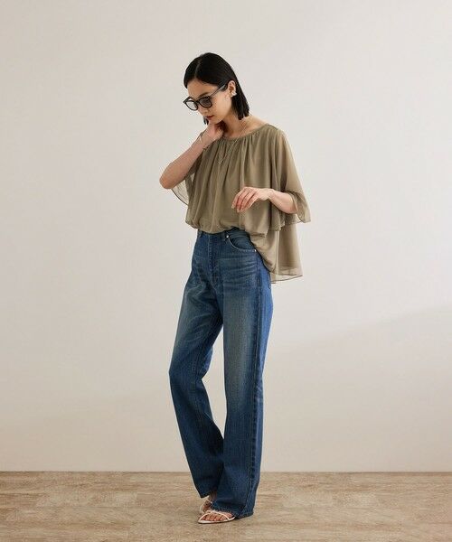 ROPE' / ロペ シャツ・ブラウス | 【洗える】ブライトネスヤーンギャザーブラウス/セットアップ対応 | 詳細24