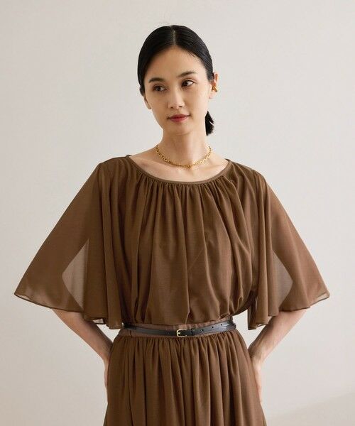 ROPE' / ロペ シャツ・ブラウス | 【洗える】ブライトネスヤーンギャザーブラウス/セットアップ対応 | 詳細29