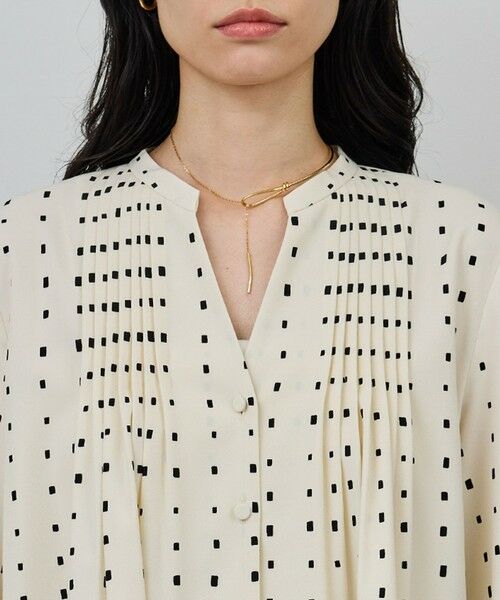 ROPE' / ロペ シャツ・ブラウス（半袖以外） | スクエアドットプリントブラウス/イージーケア | 詳細11