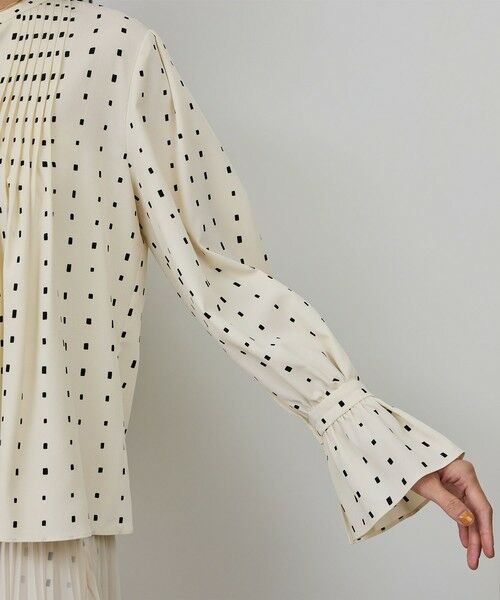 ROPE' / ロペ シャツ・ブラウス（半袖以外） | スクエアドットプリントブラウス/イージーケア | 詳細12
