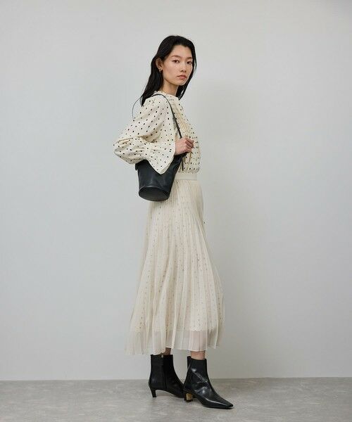 ROPE' / ロペ シャツ・ブラウス（半袖以外） | スクエアドットプリントブラウス/イージーケア | 詳細6