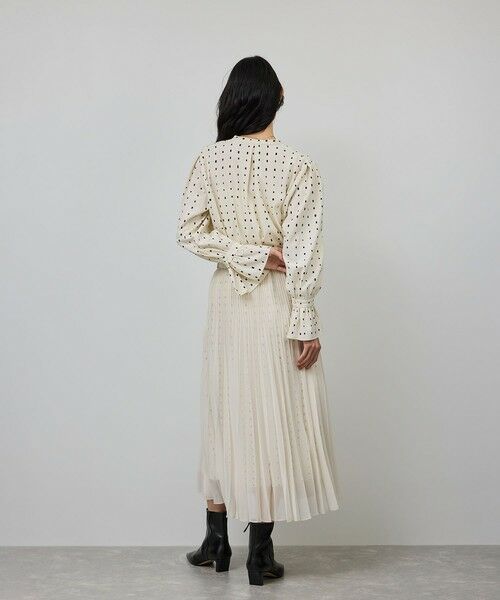 ROPE' / ロペ シャツ・ブラウス（半袖以外） | スクエアドットプリントブラウス/イージーケア | 詳細7
