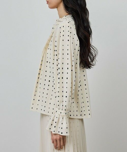 ROPE' / ロペ シャツ・ブラウス（半袖以外） | スクエアドットプリントブラウス/イージーケア | 詳細9