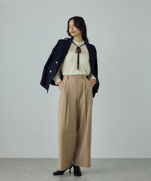 ROPE' / ロペ シャツ・ブラウス | プリーツデザインブラウス/イージーケア | 詳細1