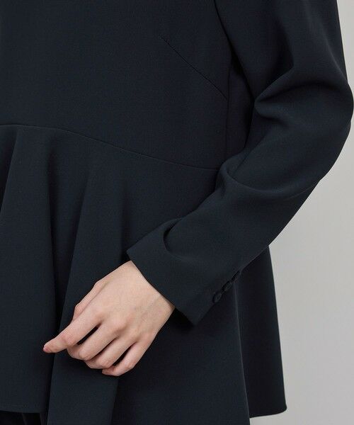 ROPE' / ロペ シャツ・ブラウス | トリアセダブルクロス デザインブラウス/イージーケア・セットアップ対応・25AW | 詳細13