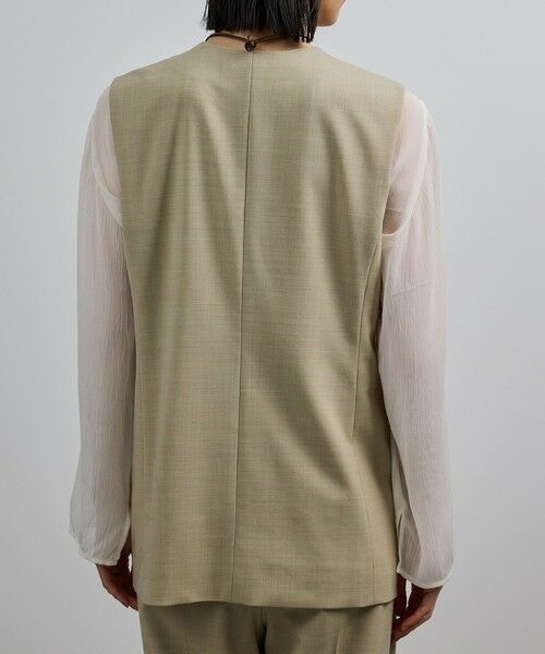 ROPE' / ロペ ベスト | 【洗える】ウール混ツイル ジレベスト/セットアップ対応【WEB・一部店舗限定】 | 詳細10