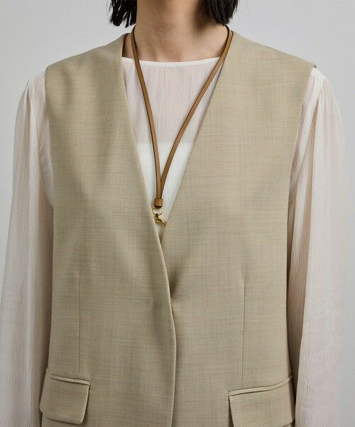 ROPE' / ロペ ベスト | 【洗える】ウール混ツイル ジレベスト/セットアップ対応【WEB・一部店舗限定】 | 詳細11