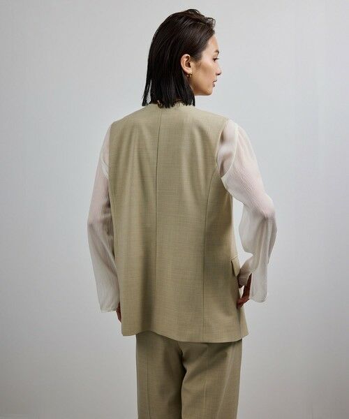 ROPE' / ロペ ベスト | 【洗える】ウール混ツイル ジレベスト/セットアップ対応【WEB・一部店舗限定】 | 詳細2