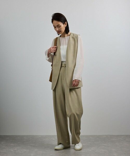 ROPE' / ロペ ベスト | 【洗える】ウール混ツイル ジレベスト/セットアップ対応【WEB・一部店舗限定】 | 詳細20