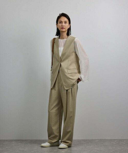 ROPE' / ロペ ベスト | 【洗える】ウール混ツイル ジレベスト/セットアップ対応【WEB・一部店舗限定】 | 詳細22