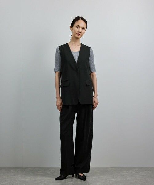 ROPE' / ロペ ベスト | 【洗える】ウール混ツイル ジレベスト/セットアップ対応【WEB・一部店舗限定】 | 詳細5